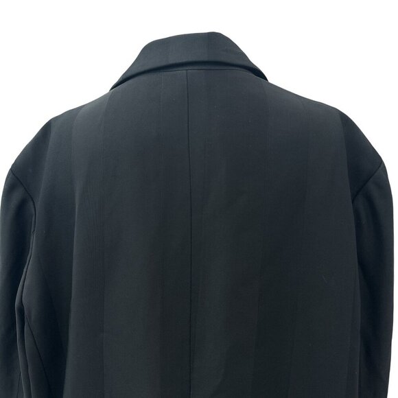 BECK EN Oversized Womens Blazer Jacket Single-Button Lined Long Sleeve Black 10 - Picture 12 of 13